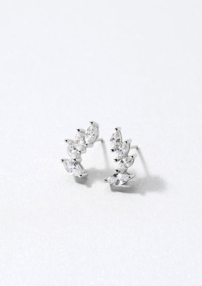 Arch Stud Earrings Sterling Silver