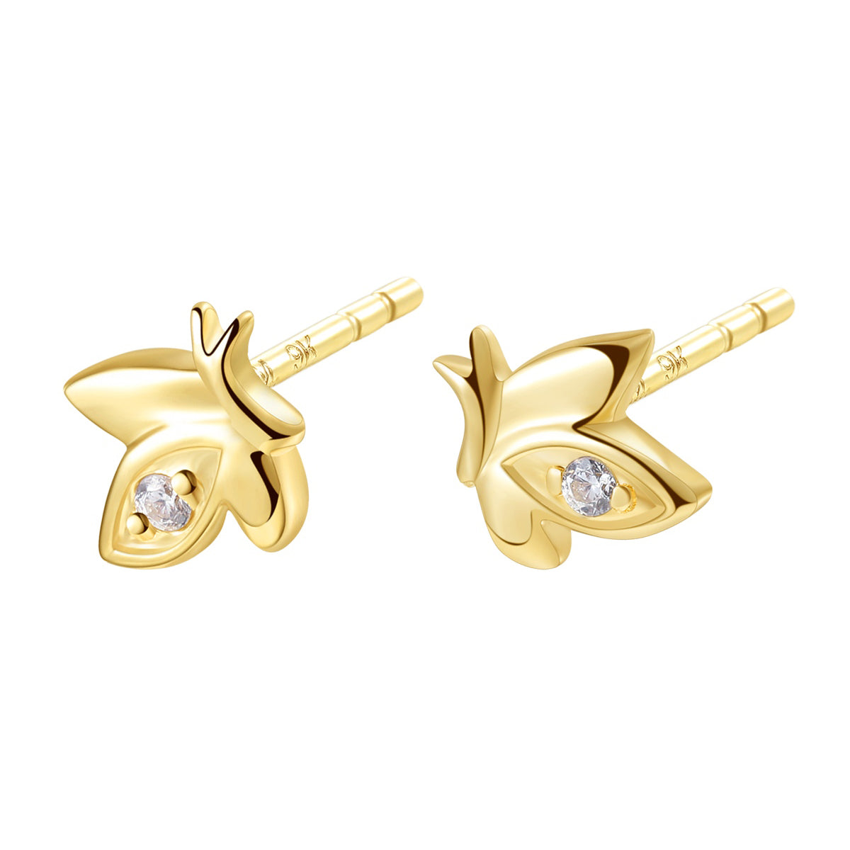 Awaken Stud Earrings 9K Gold