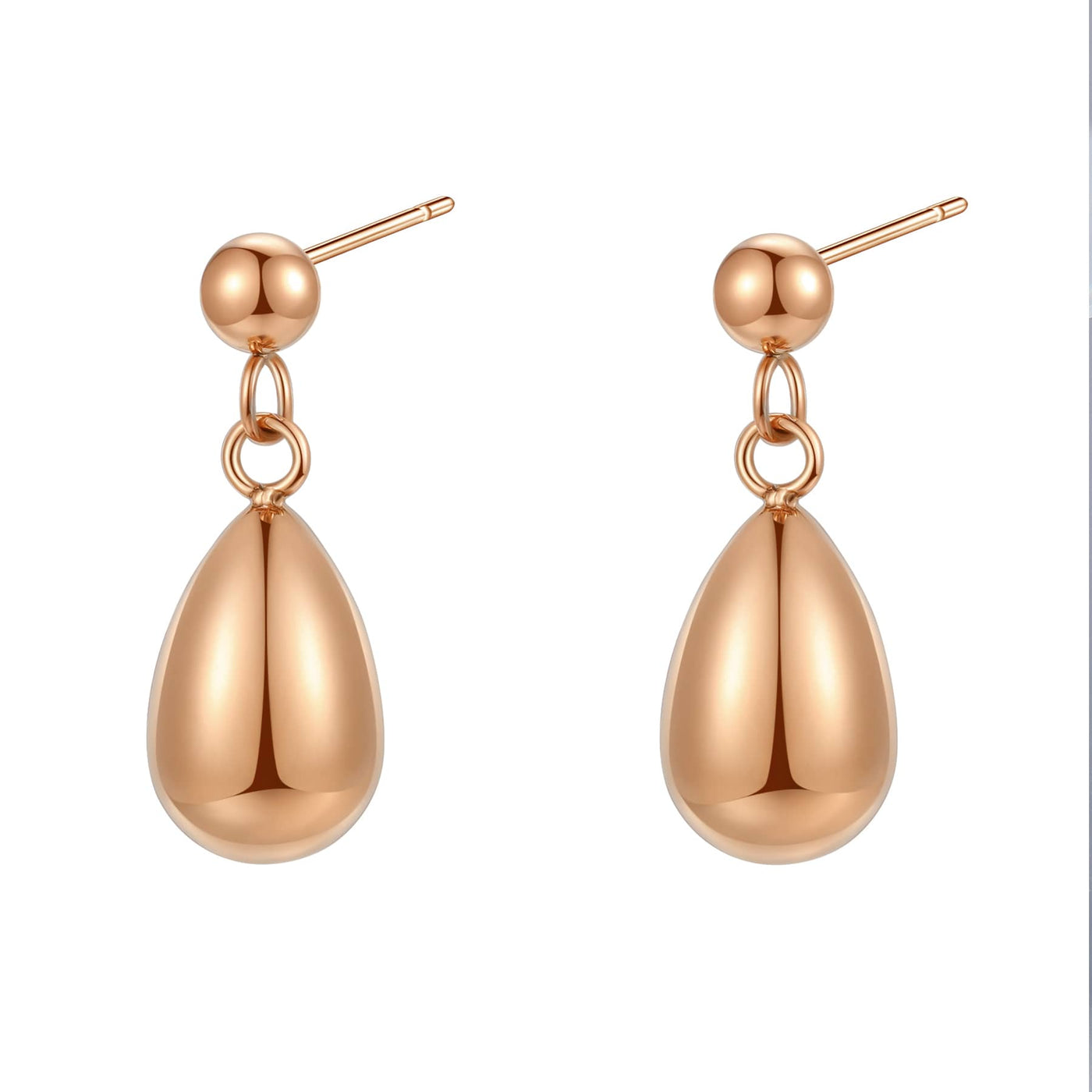 Ball and Drop Earrings Stainless Steel