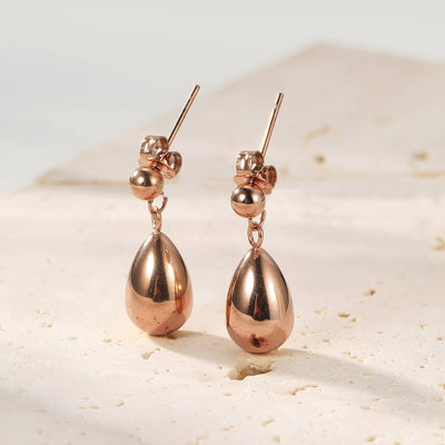 Ball and Drop Earrings Stainless Steel