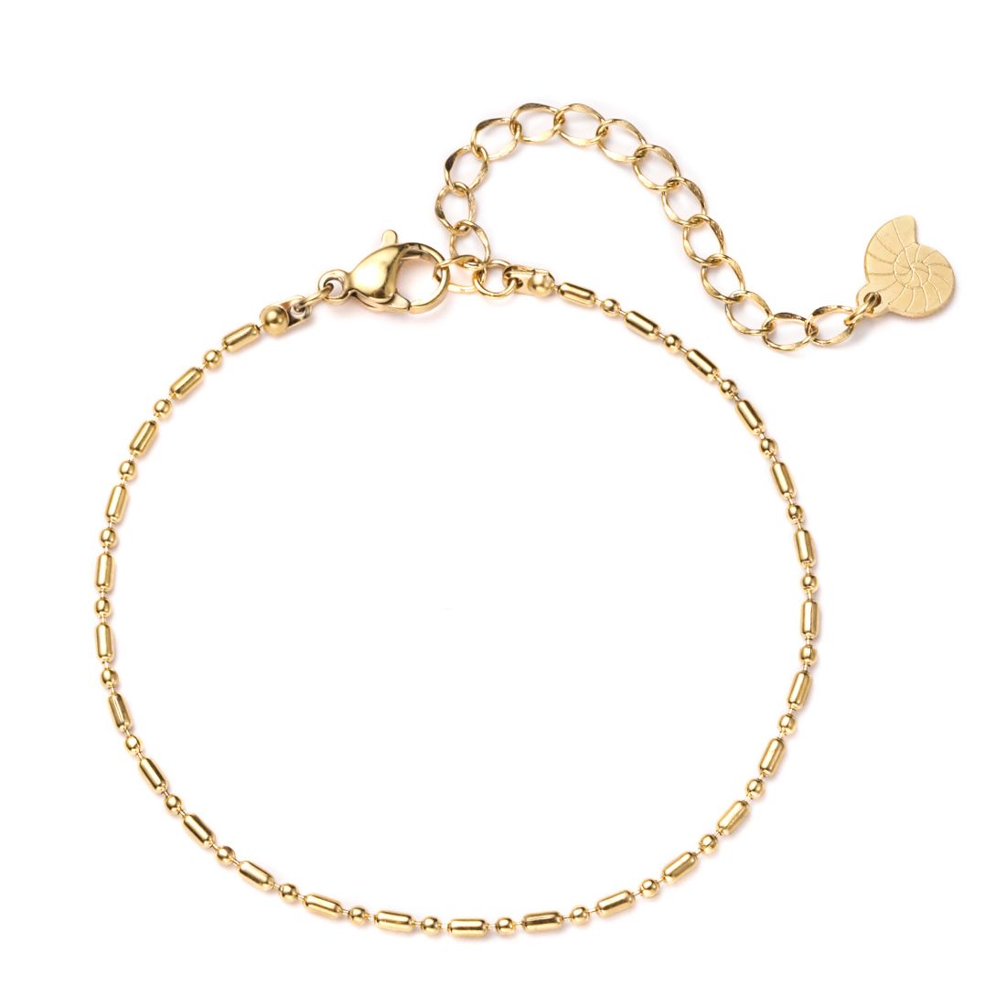 Stab und Kugel Armband in Gold