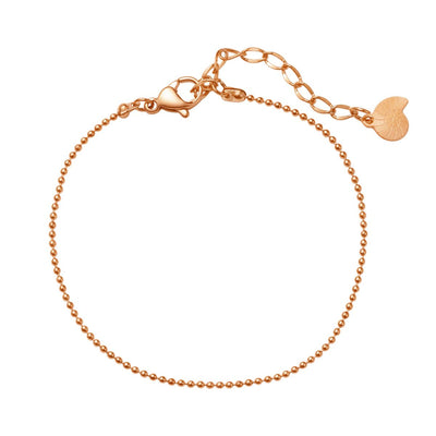 Armband in Kugelkette-Design in Rosegold