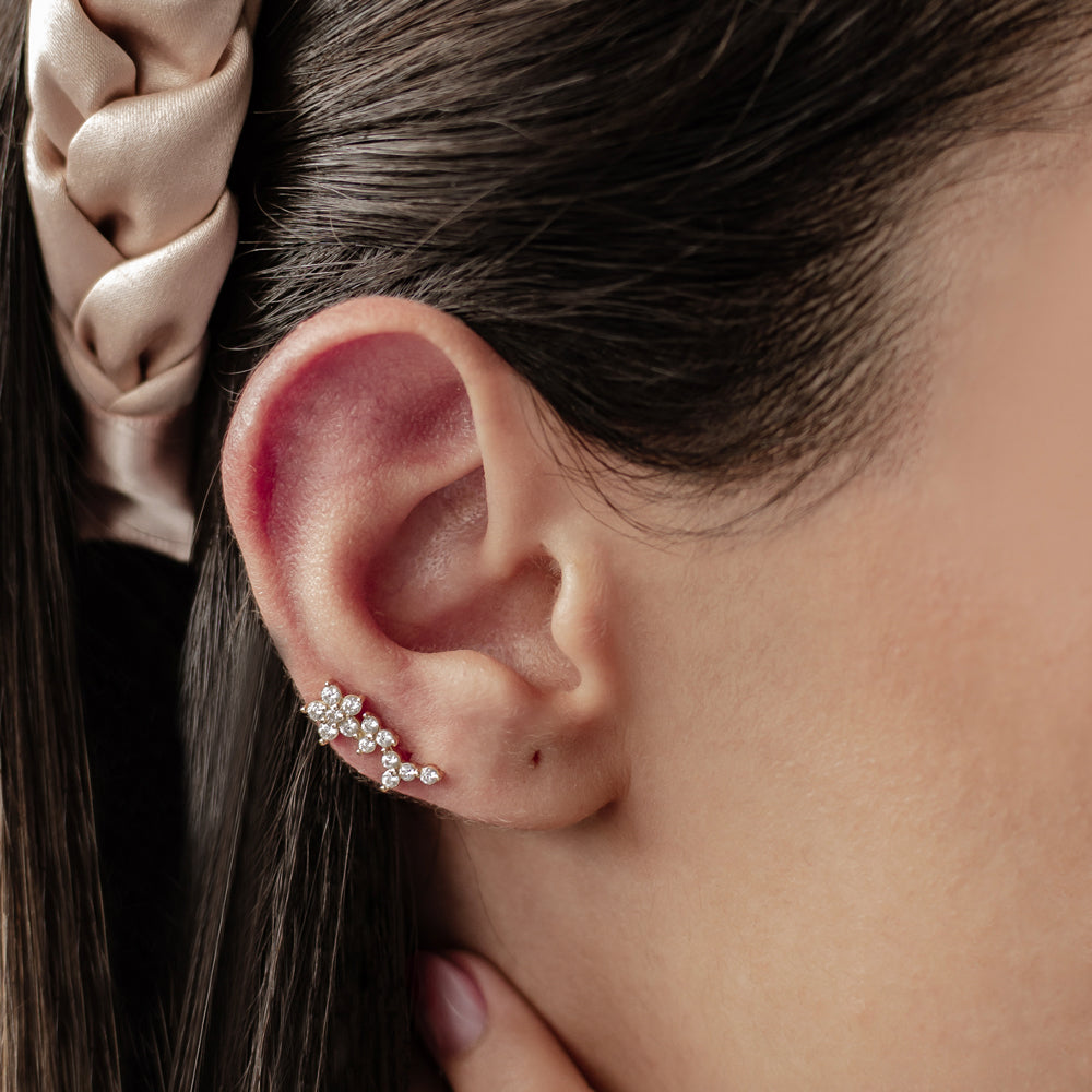 Bloom Stud Earring Piercing Sterling Silver