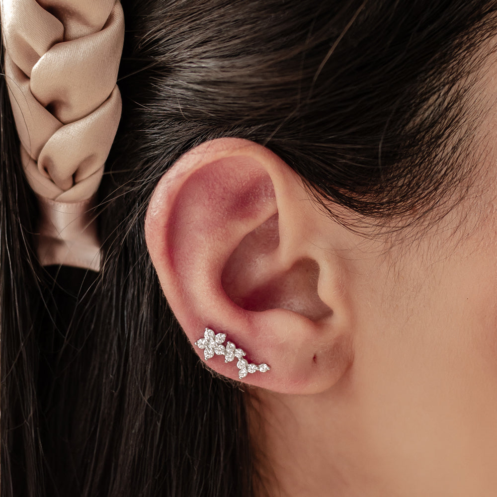 Bloom Stud Earring Piercing Sterling Silver
