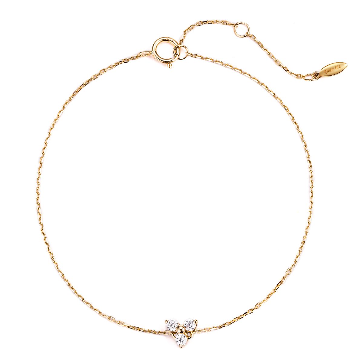 Trinity Bracelet 14K Gold