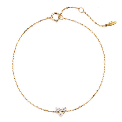 Trinity Bracelet 14K Gold