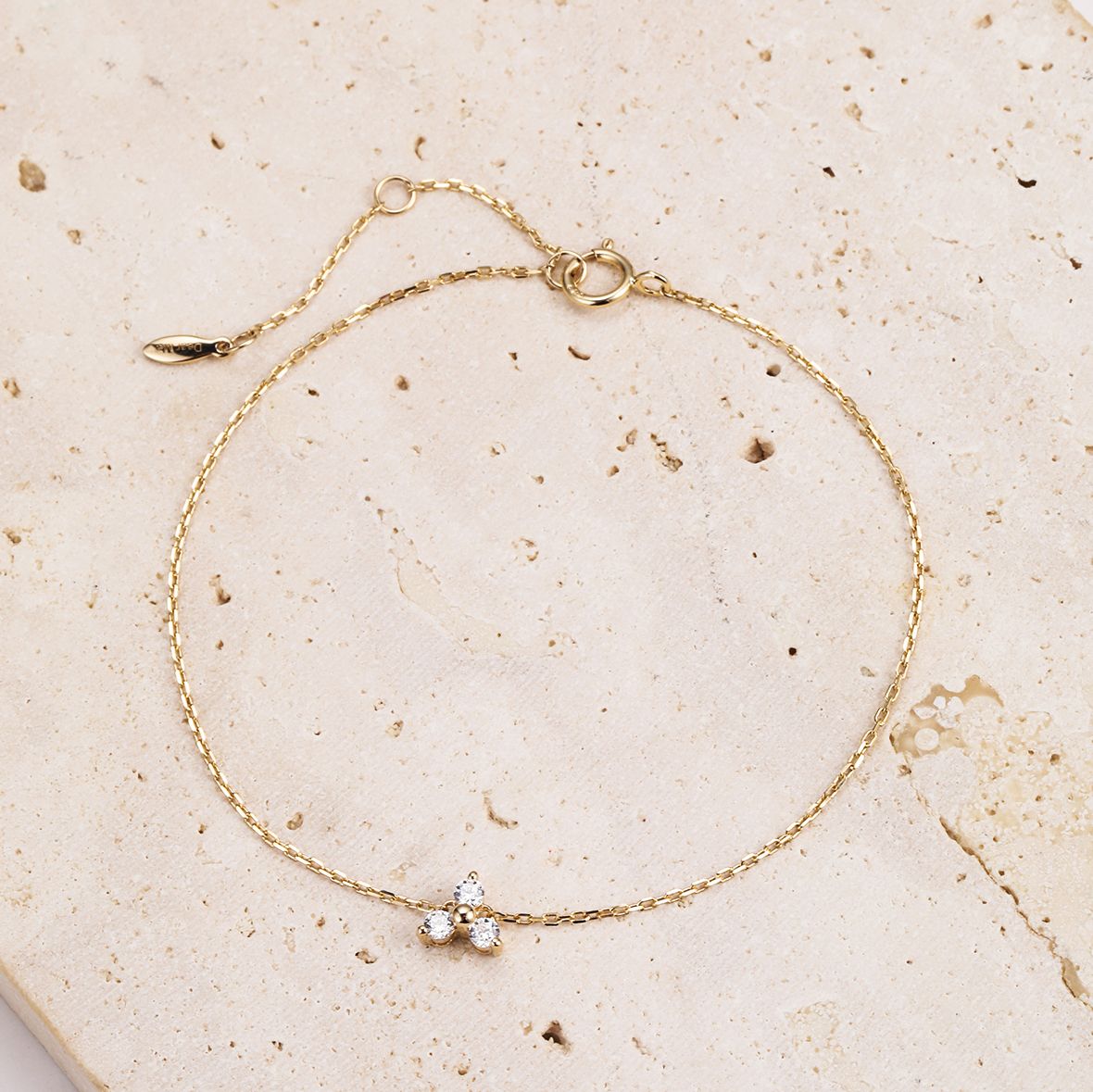 Trinity Bracelet 14K Gold