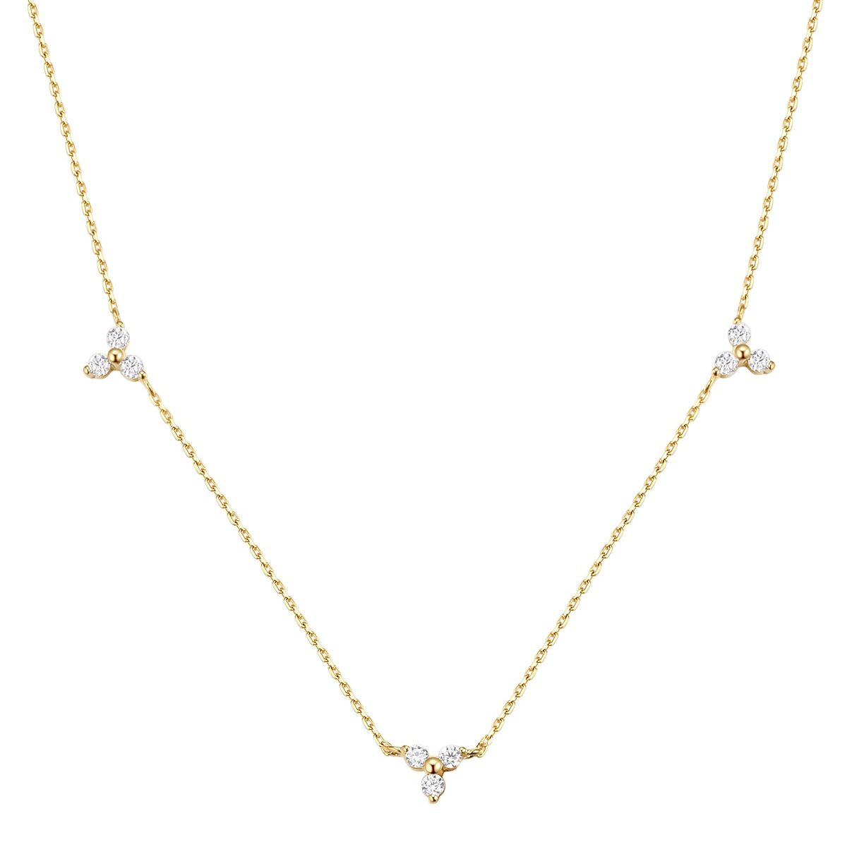 Trinity Necklace 14K Gold