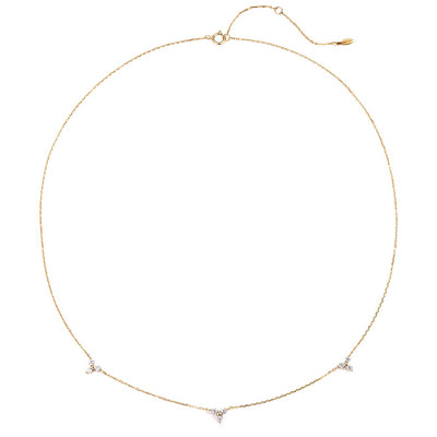 Trinität Kette aus 14K Gold