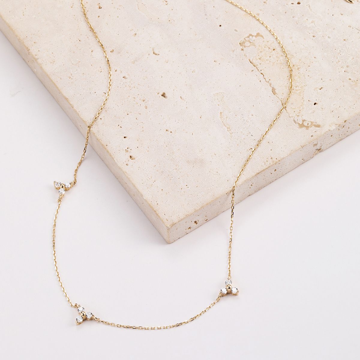 Trinität Kette aus 14K Gold