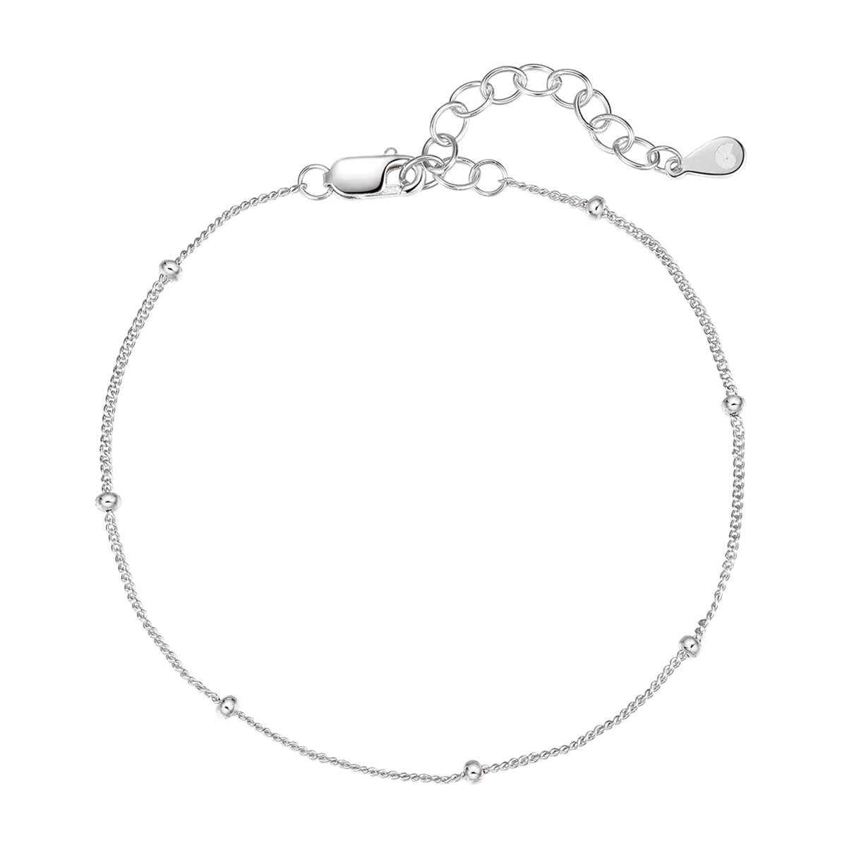 Chaîne à Pompon Bracelet Sterling Argent