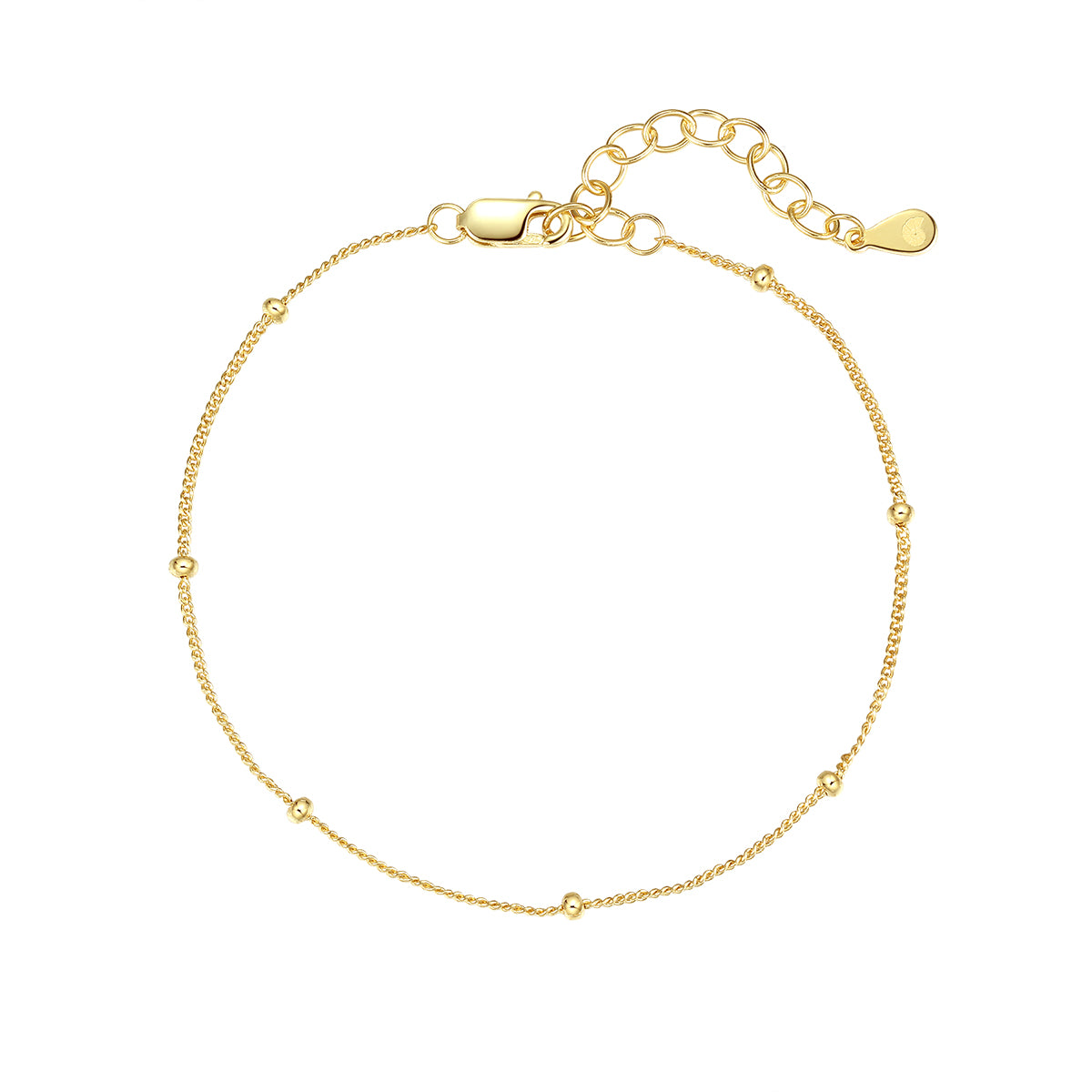 Armband mit Kugeln Sterlingsilber in Gold