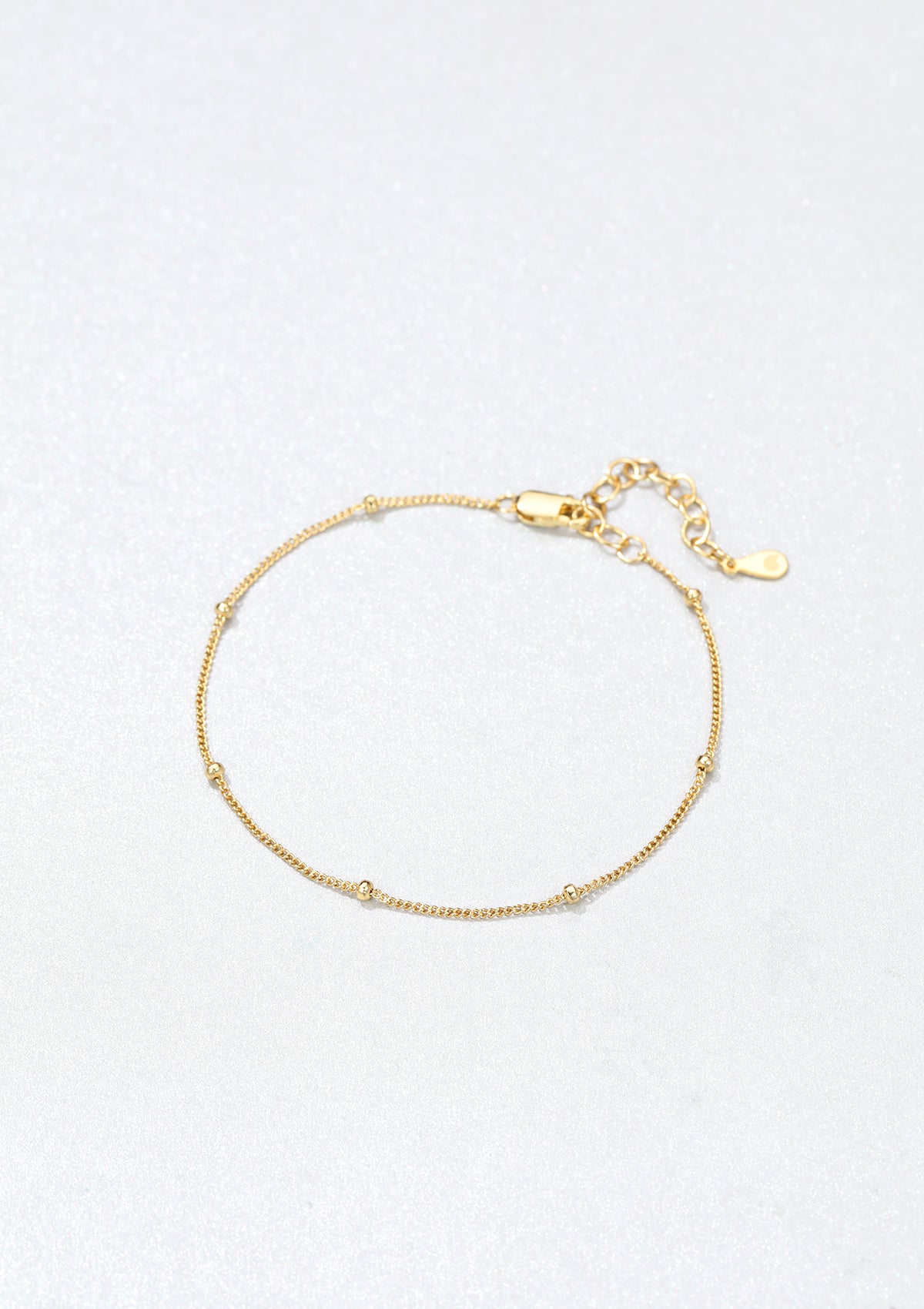 Armband mit Kugeln Sterlingsilber in Gold