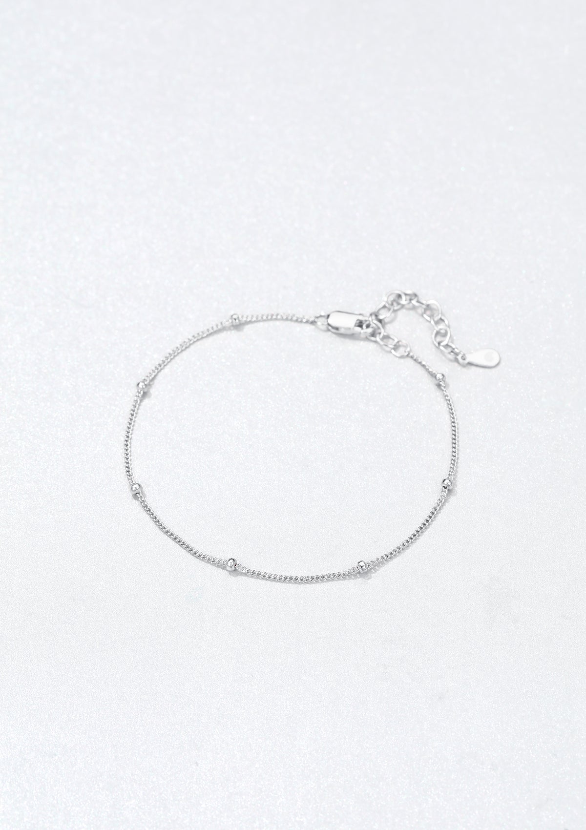 Chaîne à Pompon Bracelet Sterling Argent