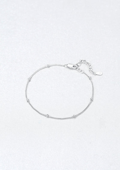 Chaîne à Pompon Bracelet Sterling Argent