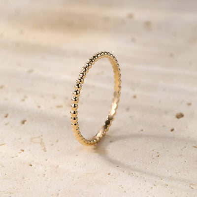 Bond Beaded Ring 14K Gold