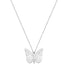 Butterfly Pendant Necklace Sterling Silver