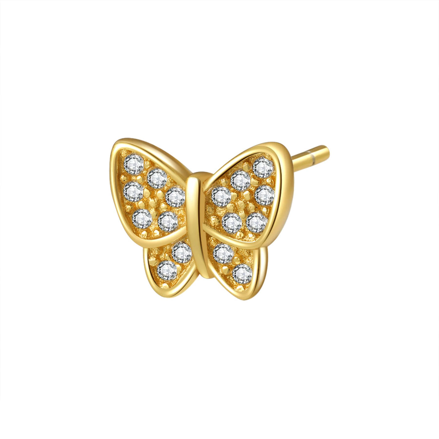 Butterfly Stud Earring Sterling Silver