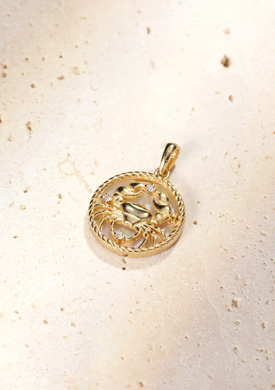 Cancer Zodiac Pendant Necklace