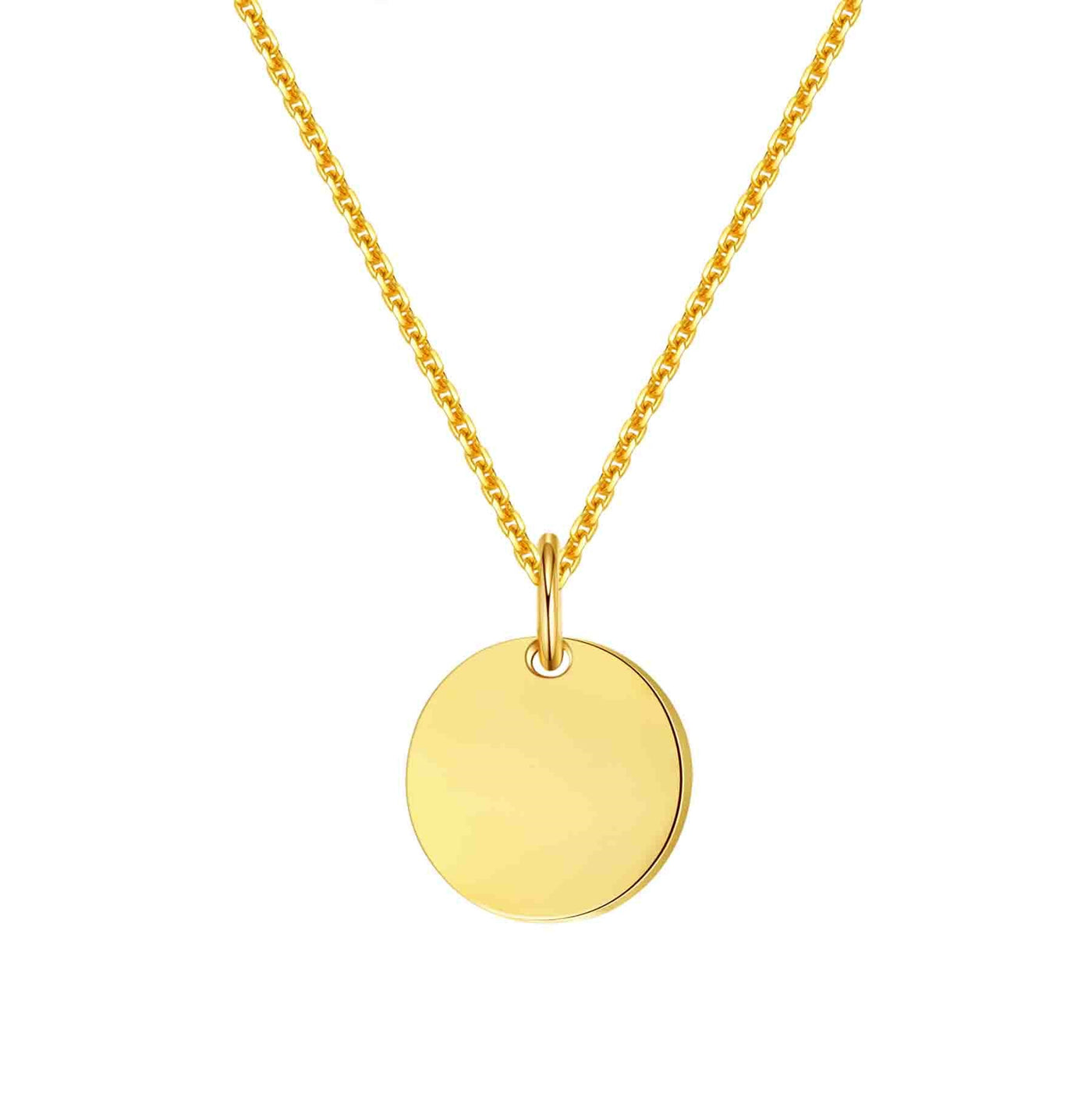 Medallion Pendant Necklace 14K