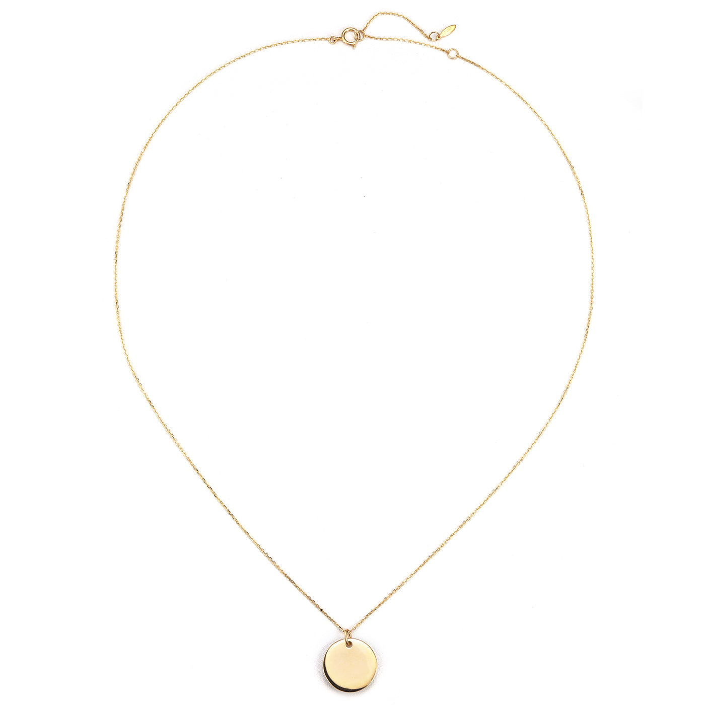 Medallion Anhänger Kette 14K Gold