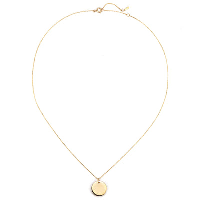 Medallion Anhänger Kette 14K Gold