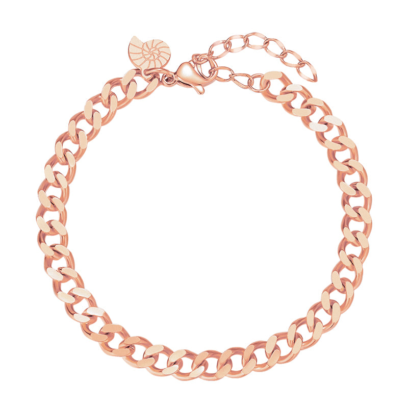 Panzerarmband Großgliedrig in Rosegold