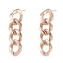 Panzerkette Ohrringe Chunky Chain in Rosegold