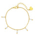 Cinque Pearl Chain Bracelet Gold