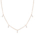 Cinque Pearl Chain Necklace Rose Gold