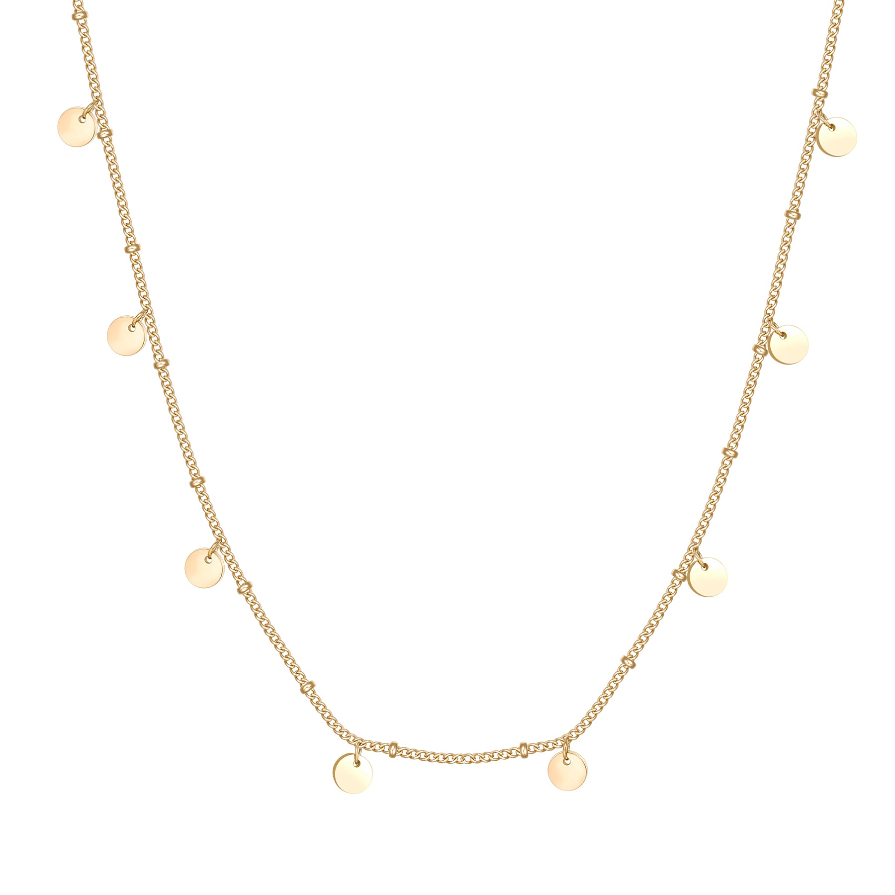 Circles Bobble Chain Necklace Gold – Hey Happiness