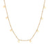 Circles Bobble Chain Necklace Gold