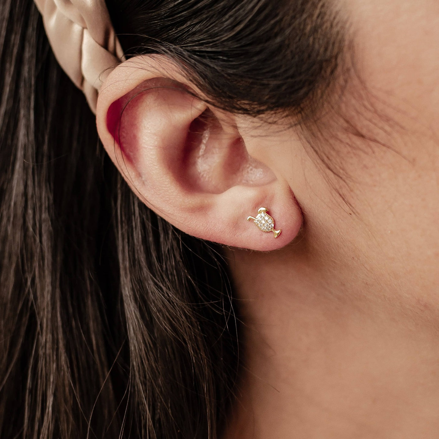 Cocktail Stud Earring Sterling Silver