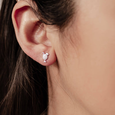 Cocktail Stud Earring Sterling Silver