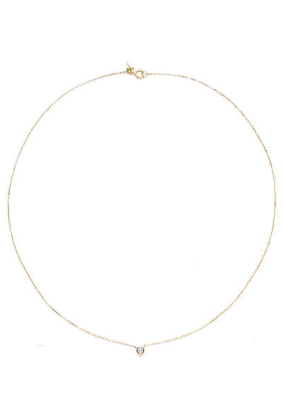 Completion Diamond Necklace 14K Gold