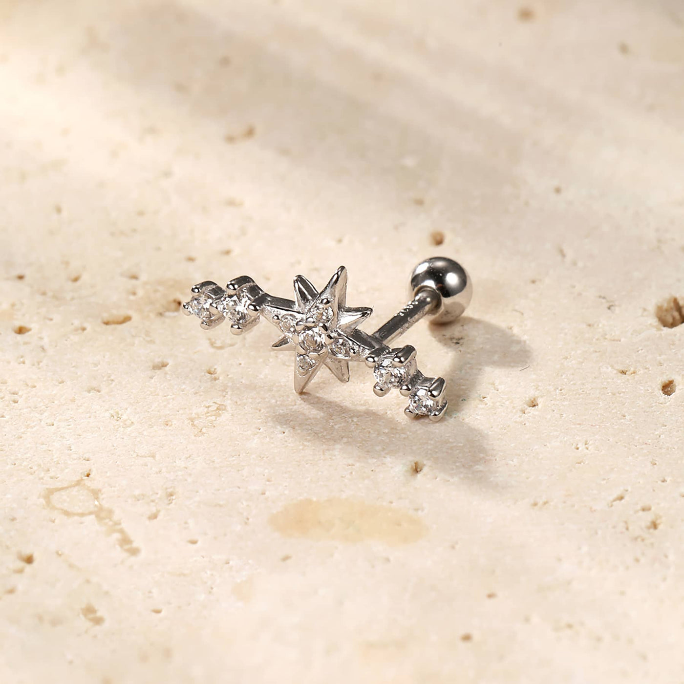 Constellation Stud Earring Piercing Sterling Silver