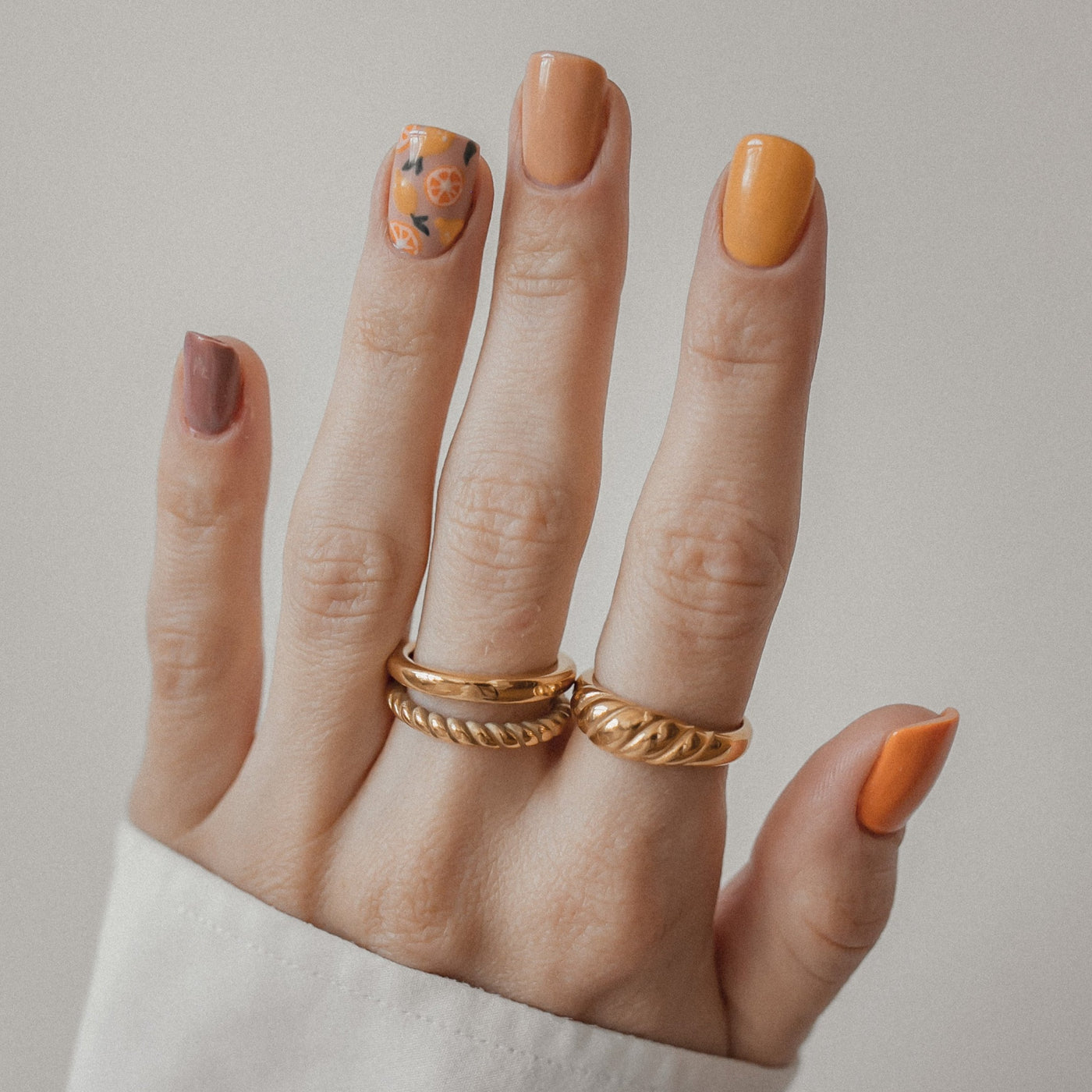 Croissant Dome Ring Gold