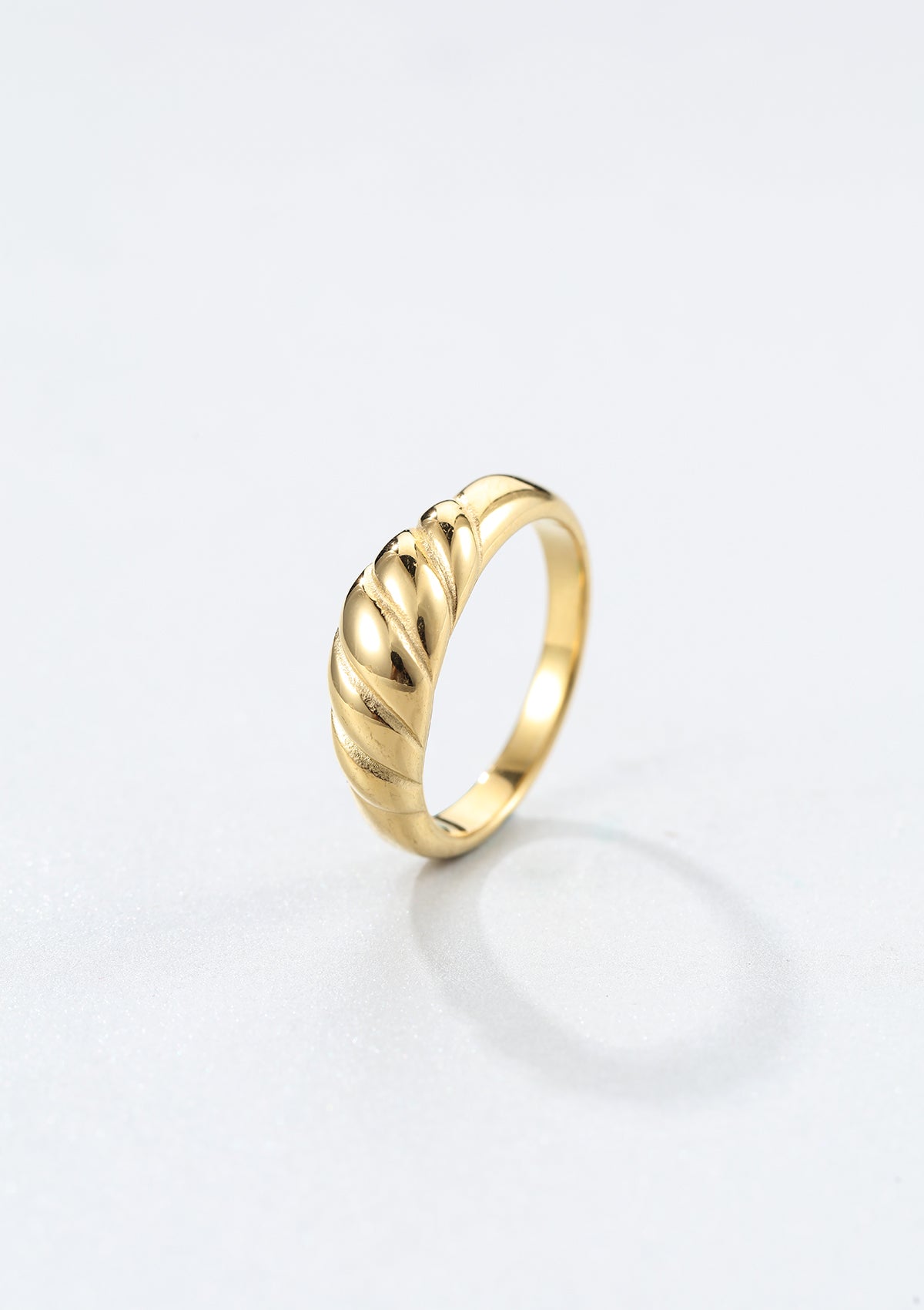 Bague de Dôme Croissant en Or