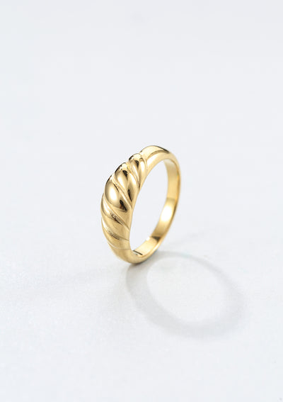 Anillo con Cúpula Croissant en Oro