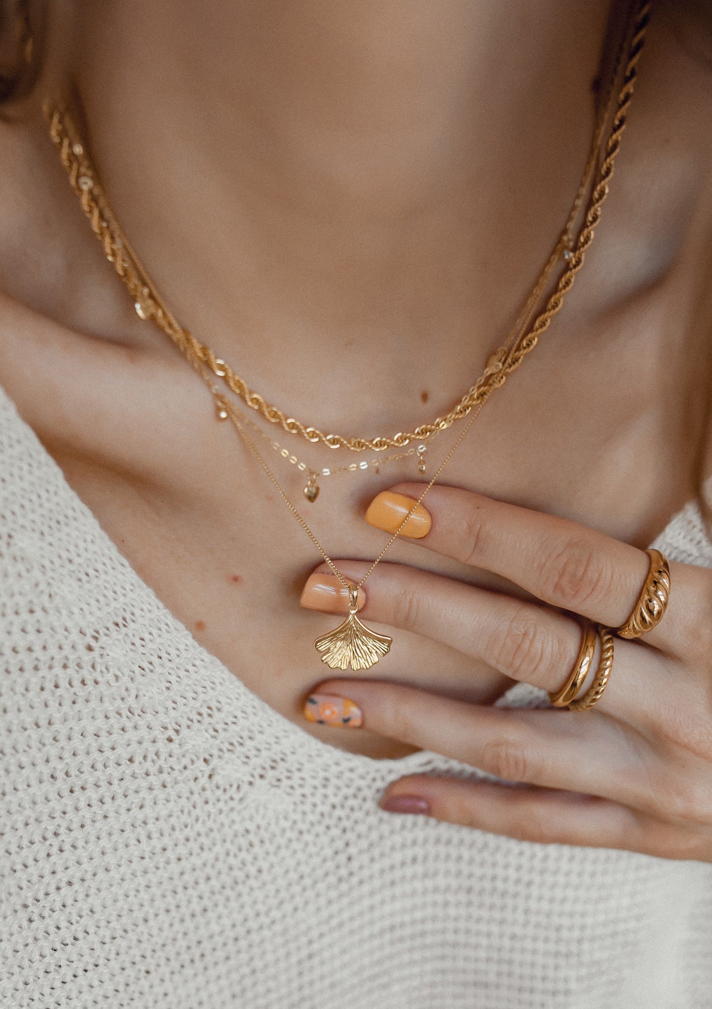 Anillo con Cúpula Croissant en Oro