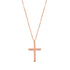 Cross Pendant Necklace Rose Gold