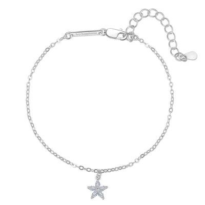 Bracelet Chaîne Gemme Daisy Argent 925 en Or