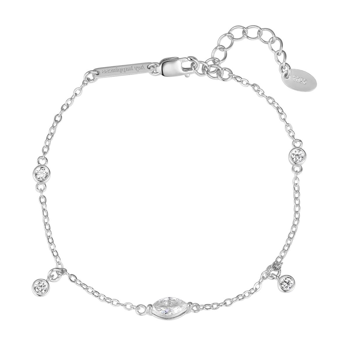 Bracelet Chaîne Brillant Argent 925 en Or