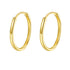 Pendientes Aro Flare Oro Macizo 14K Gold