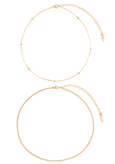 Delicate Choker Set Gold