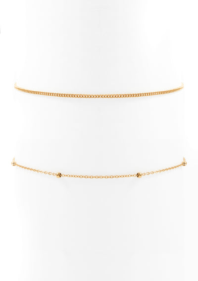 Conjunto de Choker Delicado en Oro