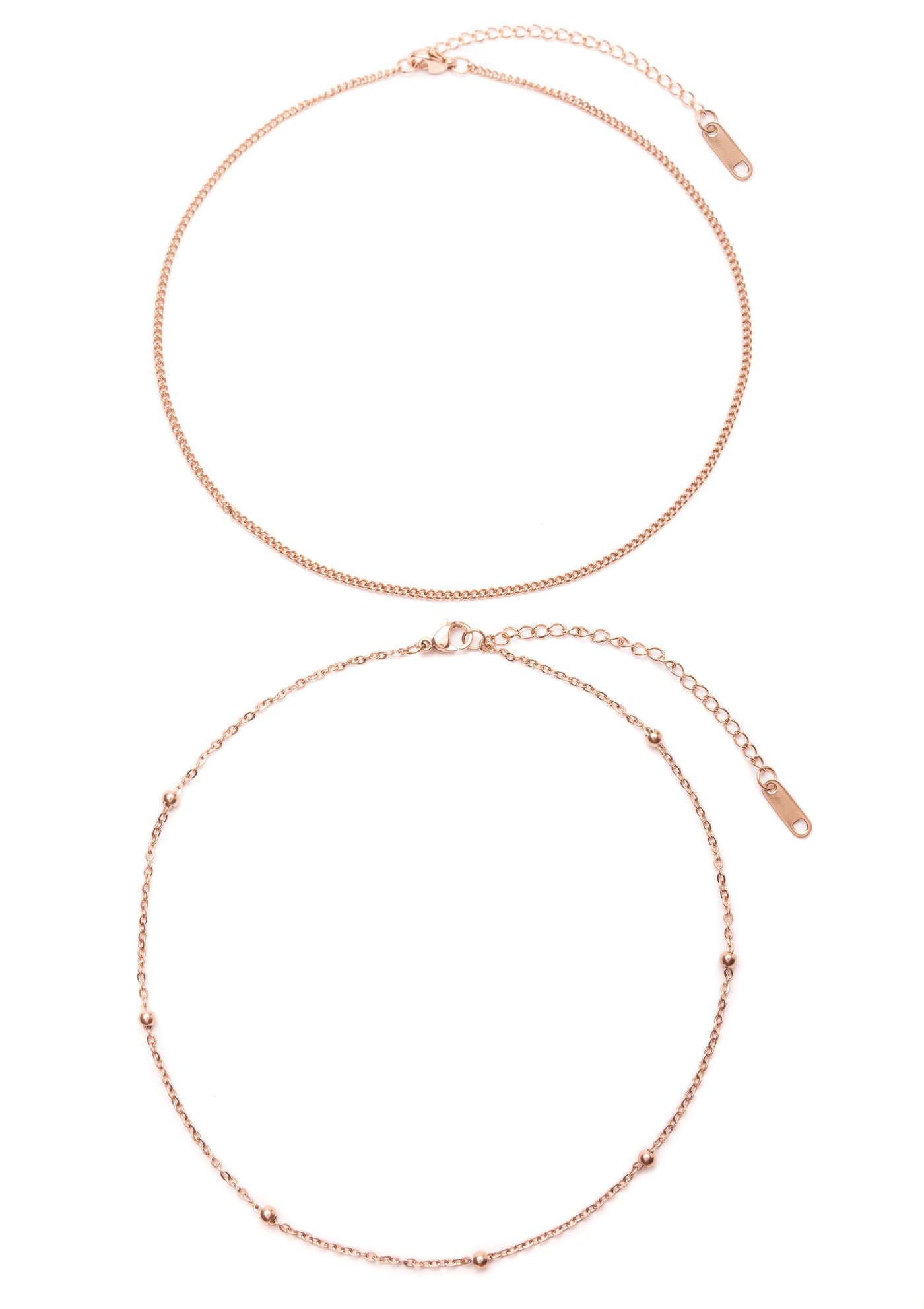 Choker Set im Zarten Design Rosévergoldet