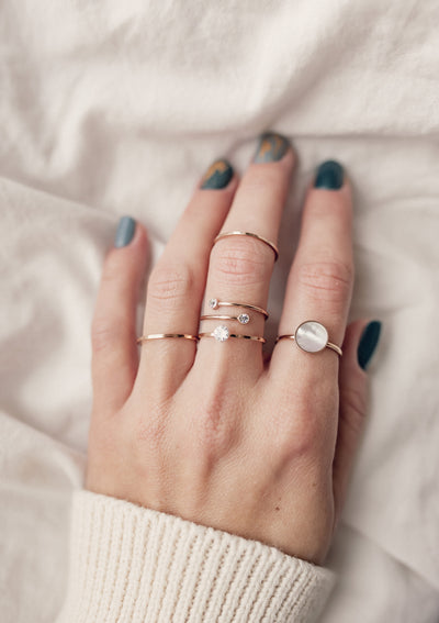 Delicate Circle Ring Rose Gold