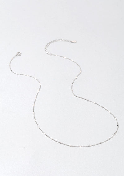 Delicate Starburst Chain Necklace Sterling Silver