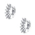 Boucles d'Oreilles Helix Diamant en Argent Massif